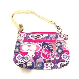 Authentic Coach wristlet poppy collection