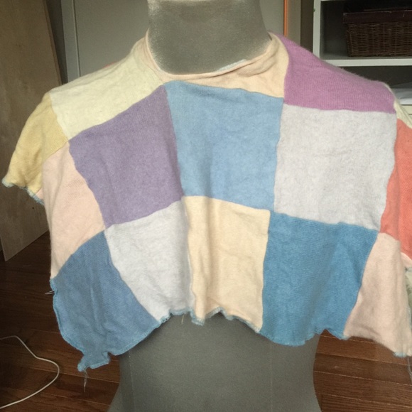 Claude patchwork cashmere shawl - Picture 4 of 4