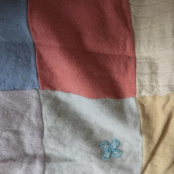 Claude patchwork cashmere shawl - Picture 3 of 4