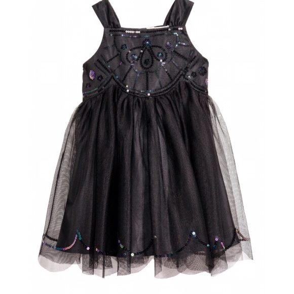 Sequined Toddler Girls Tulle Dress