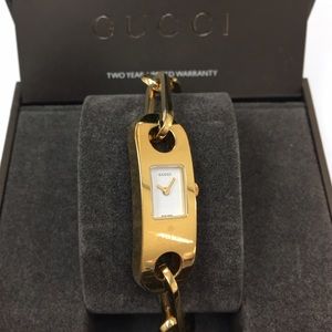 Authentic GUCCI 6100L Stainless Steel Ladies Watch