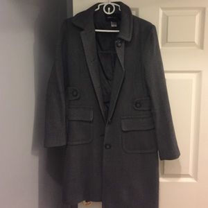 MODA International Gray Pea Coat