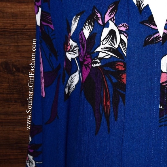 SWING TUNIC Bohemian High Low Printed Trapeze Top - Picture 4 of 5