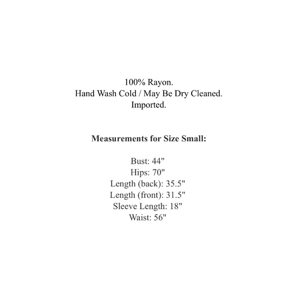 SWING TUNIC Bohemian High Low Printed Trapeze Top - Picture 5 of 5