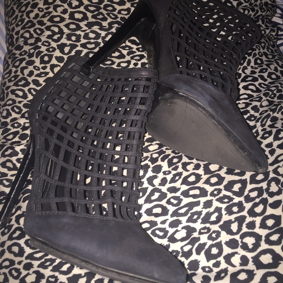 Caged Stiletto Booties - Picture 3 of 4