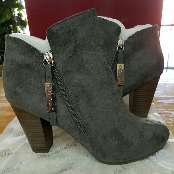 Gray Suede Booties - Picture 3 of 4