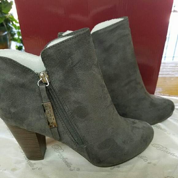 Gray Suede Booties - Picture 4 of 4