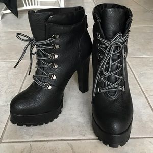 Black boot heels