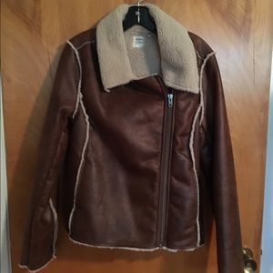 Dylan by True Grit Shearling bomber jacket