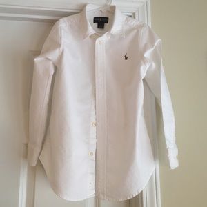 Ralph Lauren white button down shirt