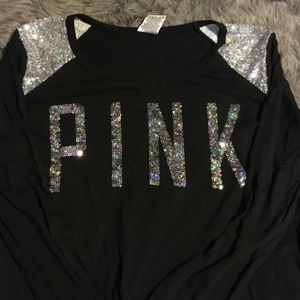 BLING PINK Victoria secret long sleeve xs