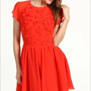Red Christmas dress  ted baker