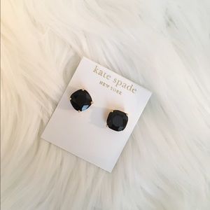 Kate Spade Square Stud Earrings in Black