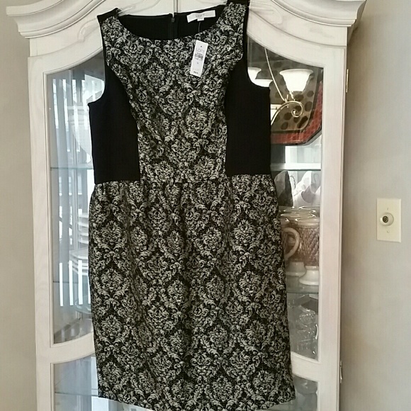 Black and gold dress