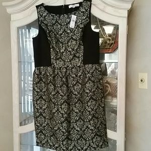 Black and gold dress