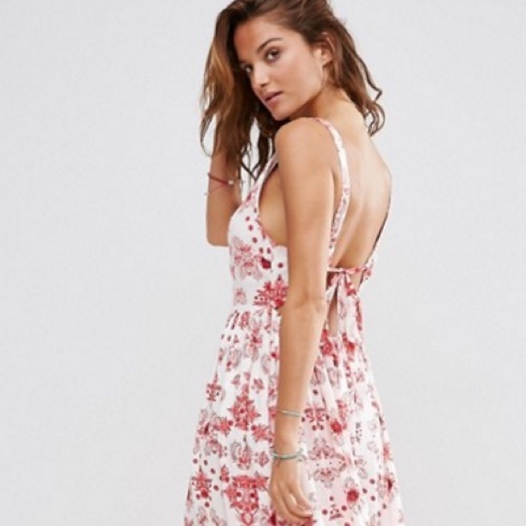 🆕 ASOS Flame Baroque Lattice Trim Maxi Dress - Picture 5 of 7