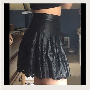 LF leather skirt