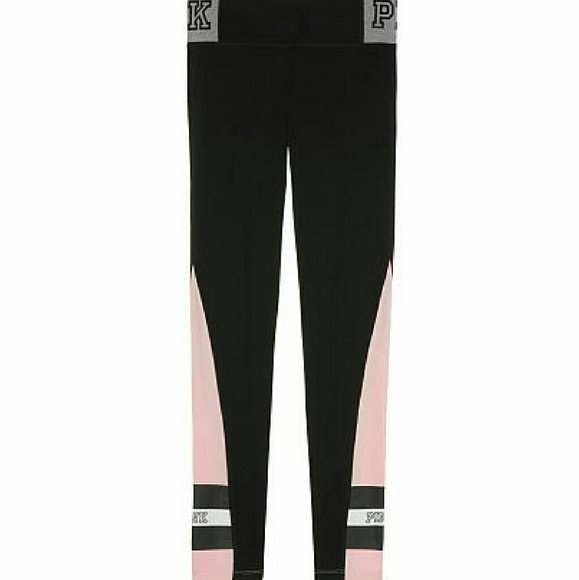 PINK Flat Waistband Yoga Leggings M