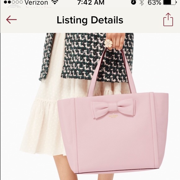 NWT Kate Spade Shoshanna Tote in Posy Pink