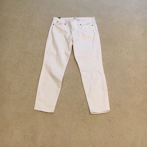 JCrew Skinny crop jeans in white