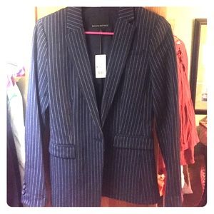 Navy pinstripe banana republic Size 4 Blazer