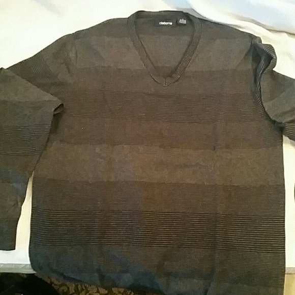 Men's Claiborne Striped Sweater - Picture 2 of 3