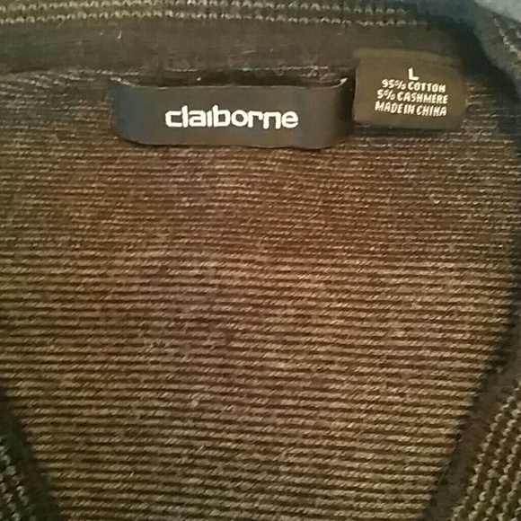 Men's Claiborne Striped Sweater - Picture 3 of 3