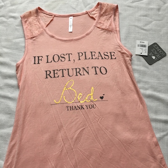 BRAND NEW If Lost Please Return to Bed Sleep Tee - Picture 2 of 4