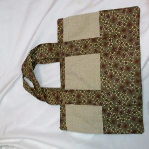 A handmade tote bag