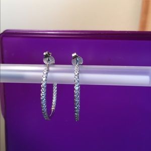Roberto Coin Diamond Hoop Earrings