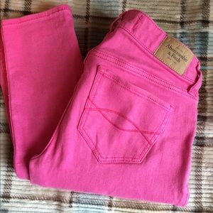 Abercrombie & Fitch jeggings 0R hot pink jeans