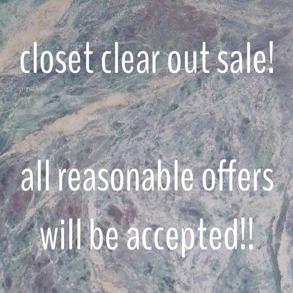 closet clear out sale!