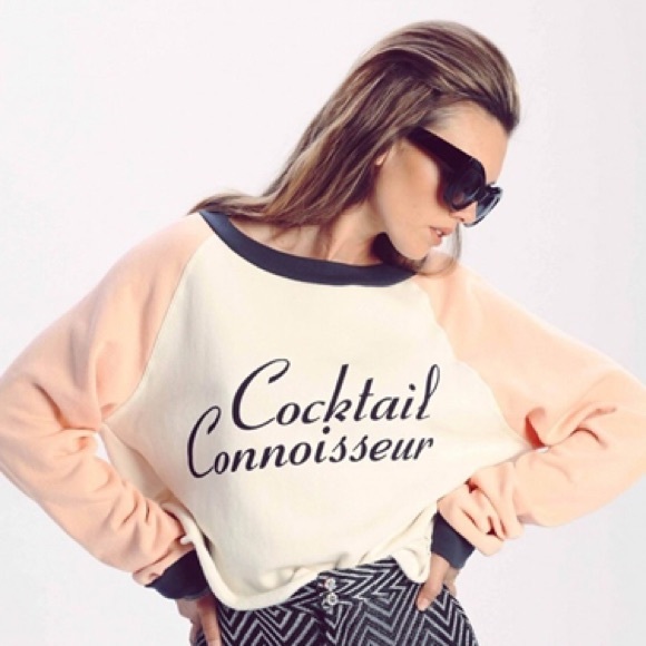 WILDFOX COCKTAIL CONNOISSEUR MONTE CROP PULLOVER