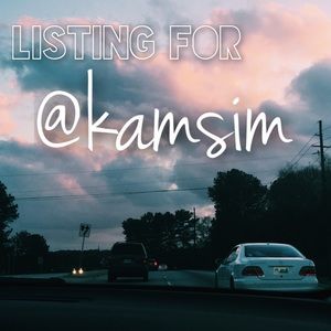Listing for @kamsim ✨
