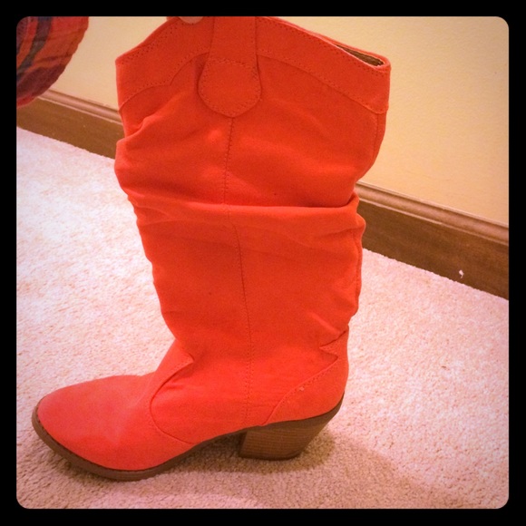 Pink cowboy style boots