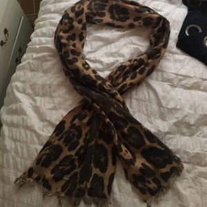 J.Crew Animal Print Scarf