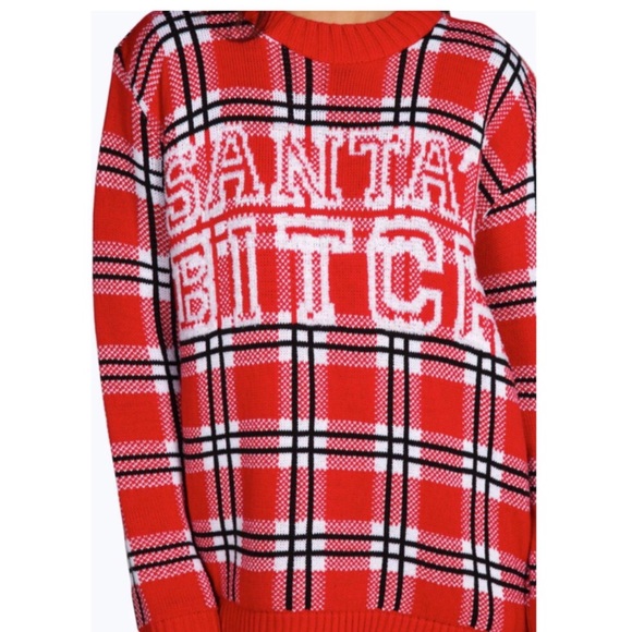 🌲 Santa’s Bitch UGLY CHRISTMAS SWEATER M/L NWT - Picture 3 of 4