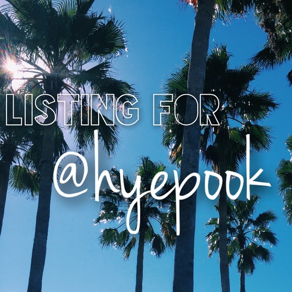 Listing for @hyepook ✨