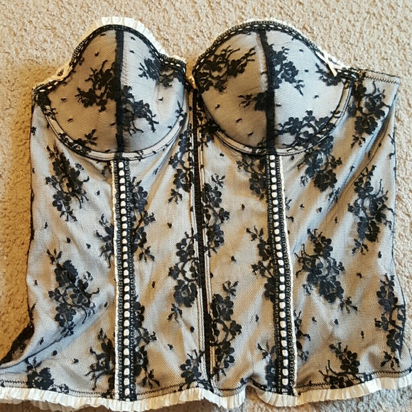 Corset with mesh back