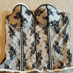 Corset with mesh back
