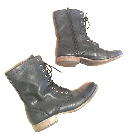 Women's Size 9 Combat Boots - Black