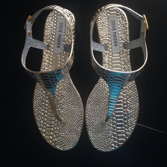 Steve Madden Gold "Jellies"