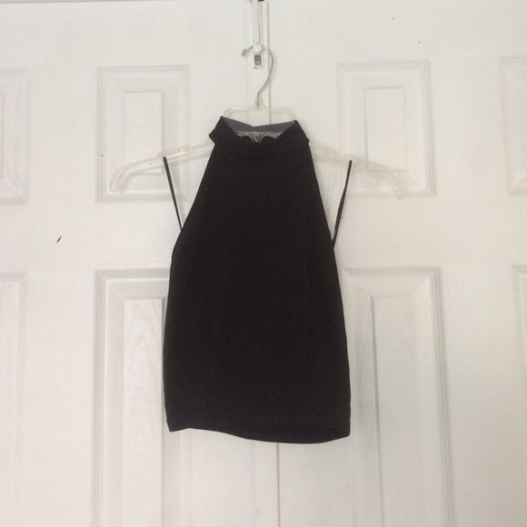 Black turtleneck crop top - Picture 1 of 2