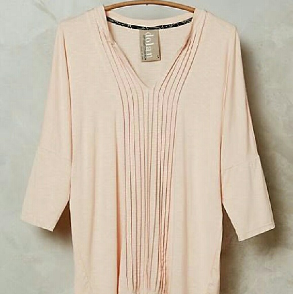 Anthropologie dolan pleat line top