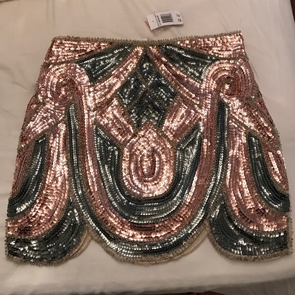 Sequin Mini Skirt