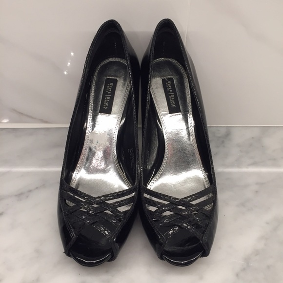 White House Black Market Open Toe Heels - Picture 2 of 4