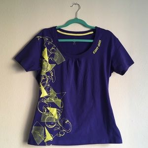 Can-Am Sport Tee - Purple and Yellow - Outdoors