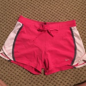 Pink nike shorts