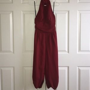 Bebe cropped jumpsuit.