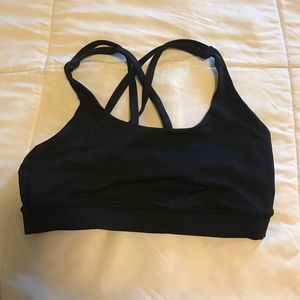 Lululemon black strappy bra